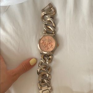 Akribos rose gold linked watch